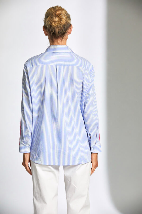 Peruzzi - Stripe Shirt S25120 - Blue/ white - Image 3