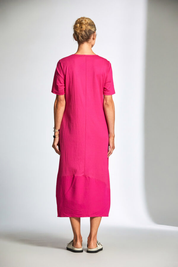 Peruzzi - Two Tone Dress S25188 - Fuschia - Image 3
