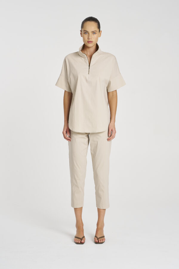 Mela Purdie - Half Zip Shirt F65 8572 - Biscotti (Presale) - Image 2