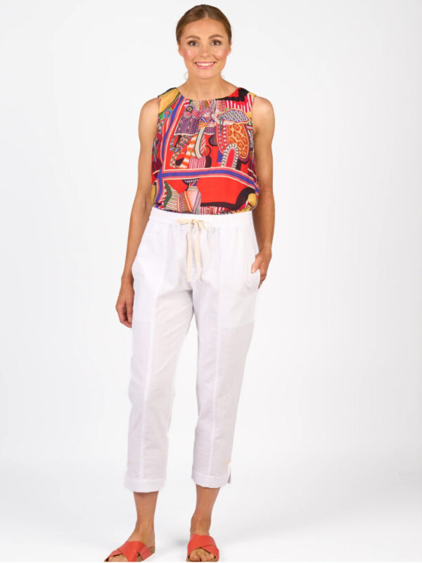 Knewe - Checker Pant K7076 - Ecru/White