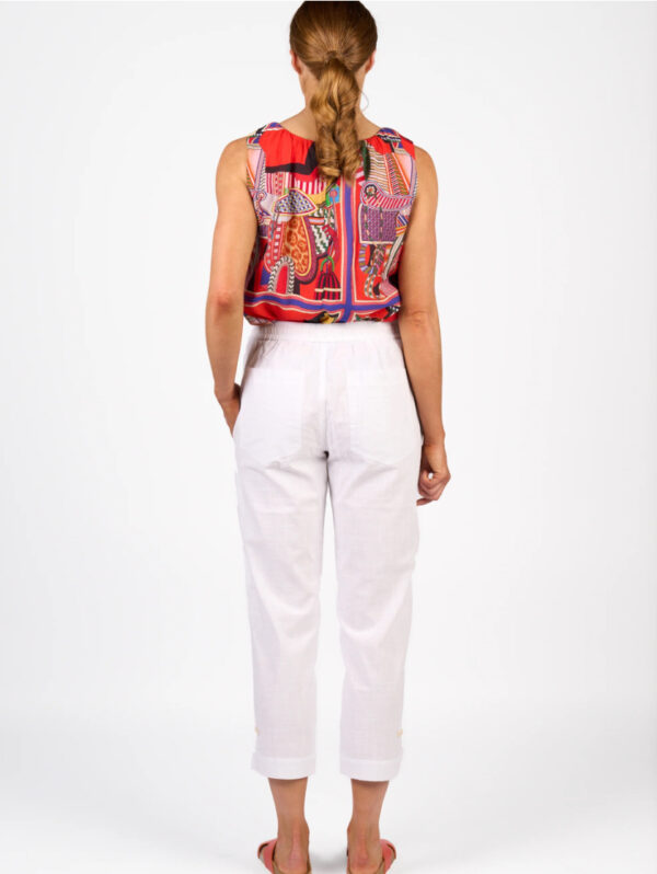 Knewe - Checker Pant K7076 - Ecru/White - Image 3