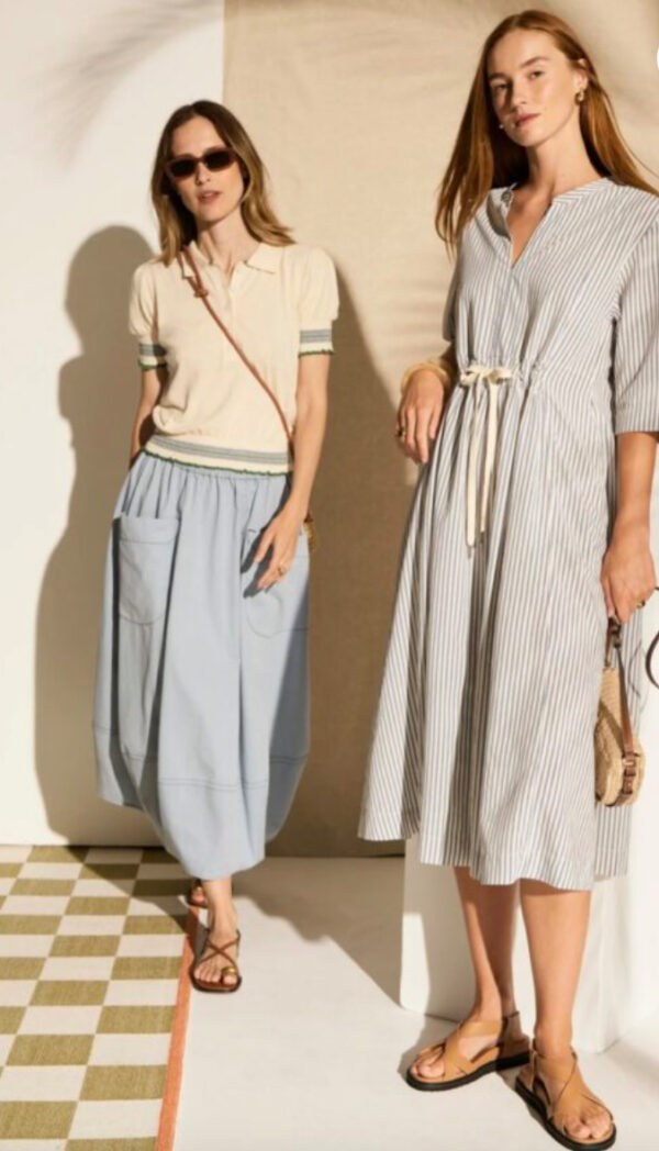POL - Vera Shirt Dress PP5210 - Blue Stripe - Image 4