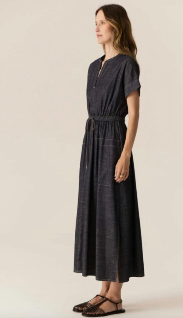 POL - Avrid Drawcord Dress PP5561B - Chambray - Image 2