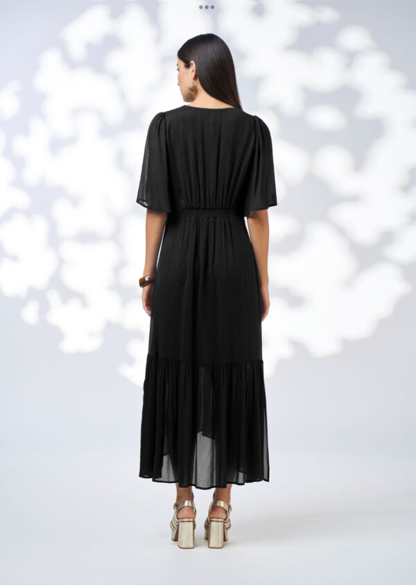 LOOBIES STORY-Zora Midi Dress- Black - Image 3