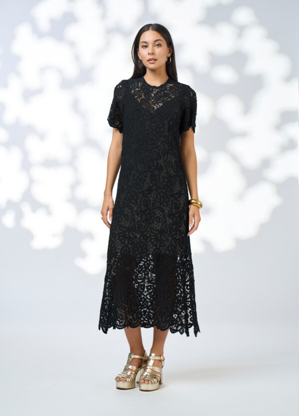 Loobie’s Story - Harlo Midi Dress LS3173 - Black