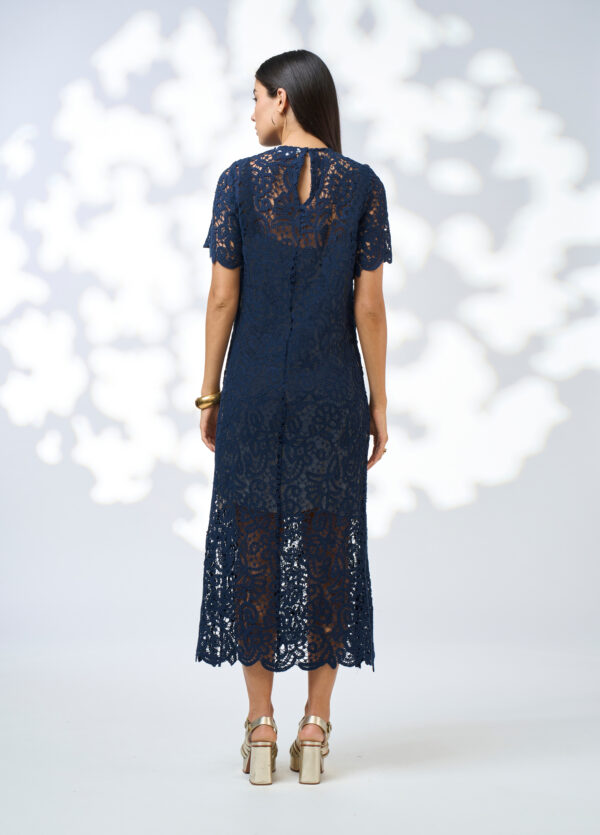 Loobie’s Story - Harlo Midi Dress LS3173 - Indigo - Image 2