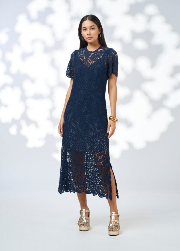 Loobie’s Story - Harlo Midi Dress LS3173 - Indigo
