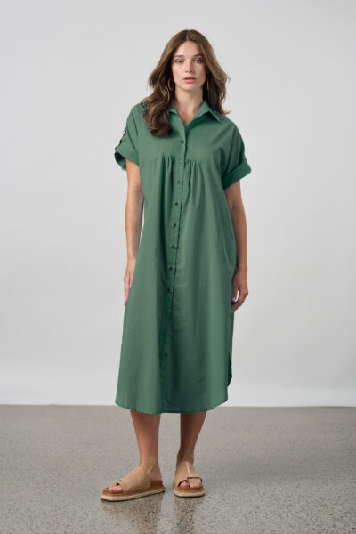 Madly Sweetly - Breeze Shirt Dress MS1719PL - Jungle