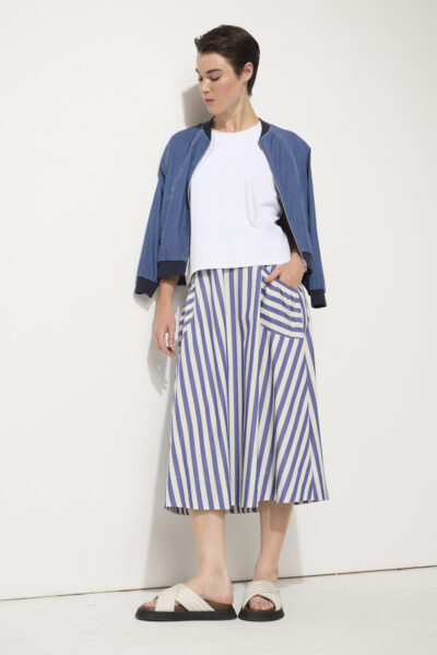 MARCO POLO -YTMP5057 Spliced Stripe Skirt