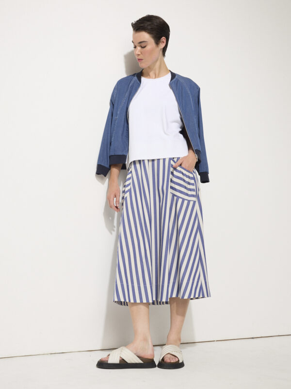 MARCO POLO -YTMP5057 Spliced Stripe Skirt