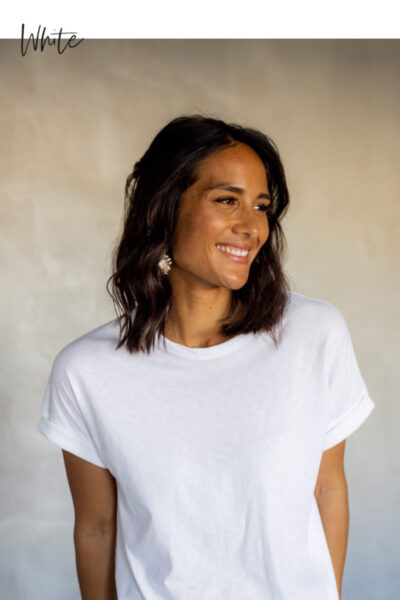 MAZU - All You Need Cuff Tee - White