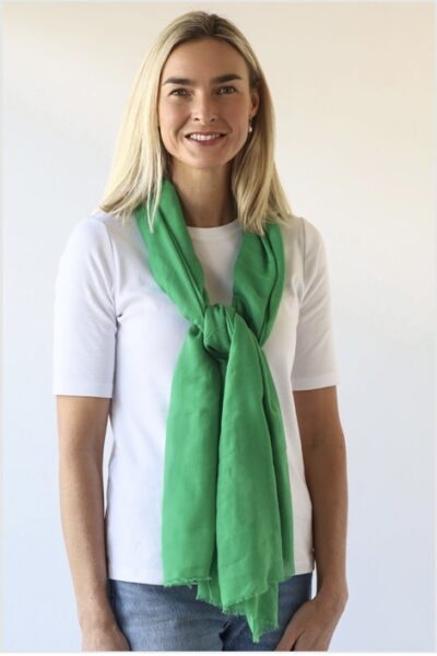 Archer -Plain Scarf -Bright Green