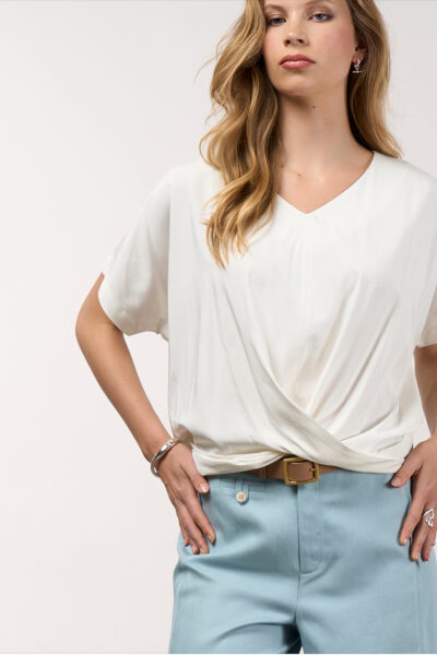 Madly Sweetly - MS1666 Occasion Top -white