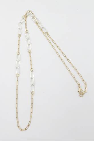 Lola Link -Gold and Silver Necklace