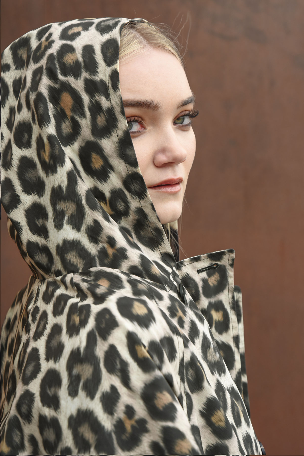 Curate – Glow With The Flow Raincoat – Leopard - Image 7