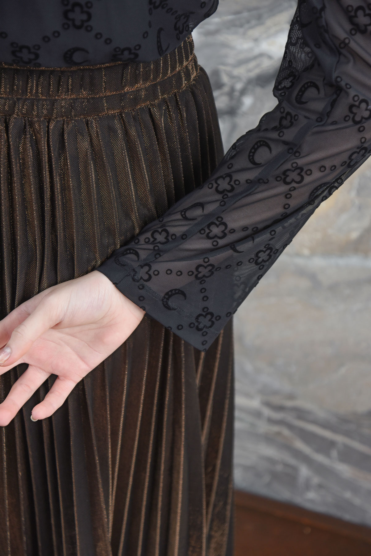 Curate – Forever Long Skirt – Brown - Image 4