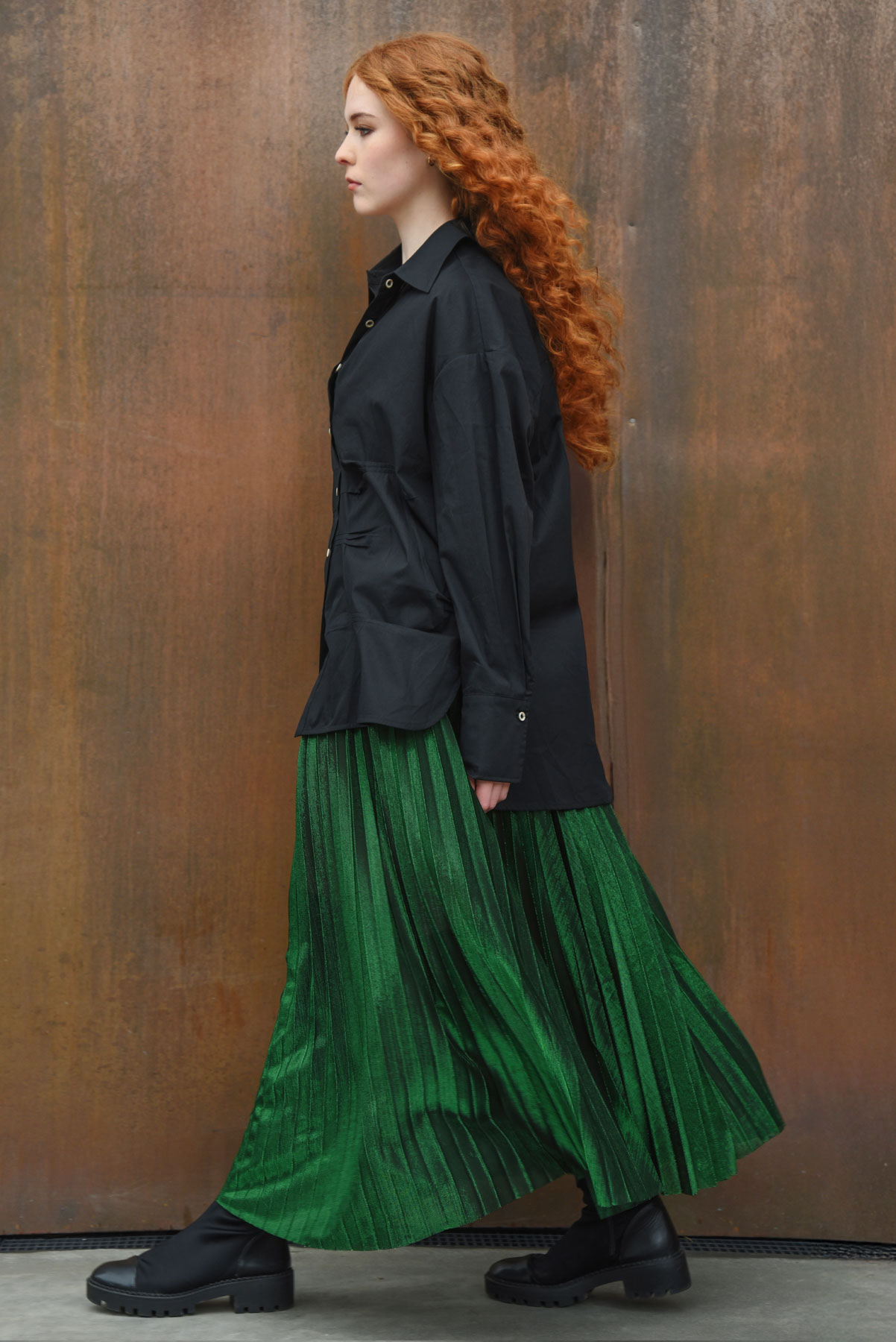 Curate – Forever Long Skirt – Green - Image 3