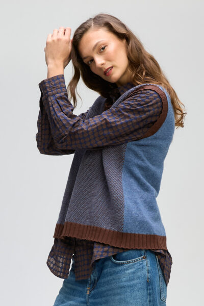 LD& CO - Poker Dot Shirt LC8194 - Cocoa Spot