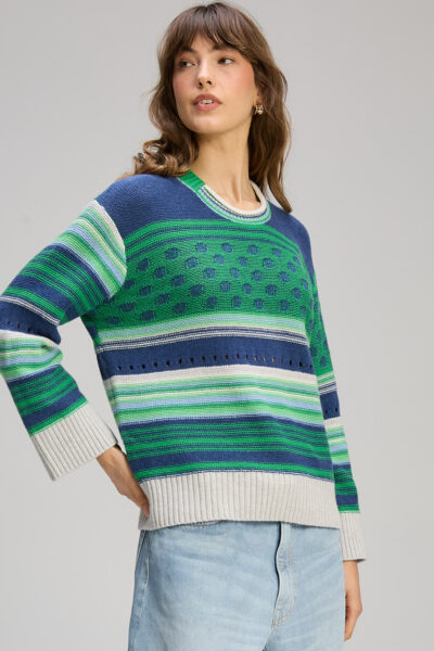 ZAKET & Plover - Stripe Pop Jumper ZP8102 - Parsley