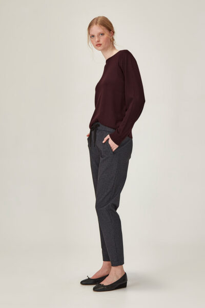 SILLS-Blue Check Jogger- 12877